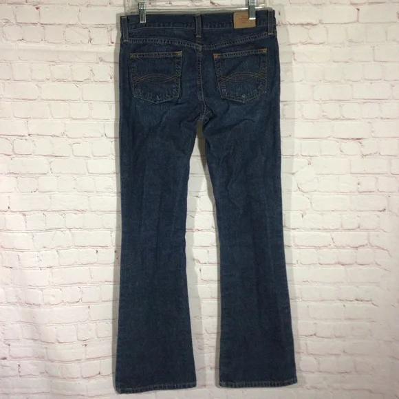 Abercrombie & Fitch Boot Cut Medium Wash Blue Denim Jeans - Size 2 Regular - Picture 3 of 9